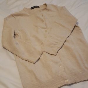 New w/o tags Beige cardigan